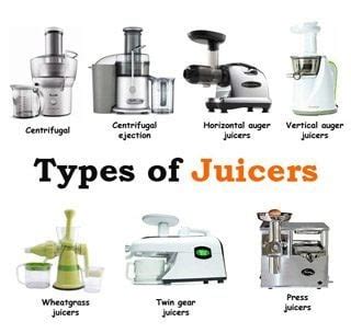 types of juiceries