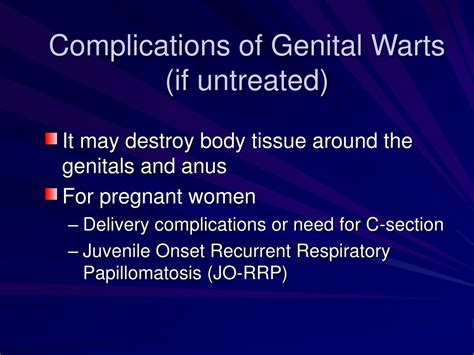 untreated wart complications