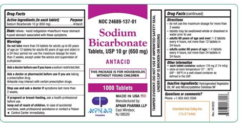 Uses of Sodium Bicarbonate Tablets