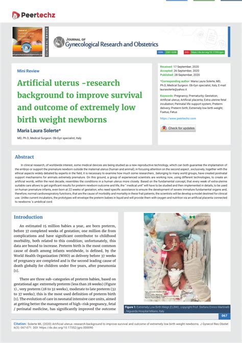 Uterus-Related Research and Advances