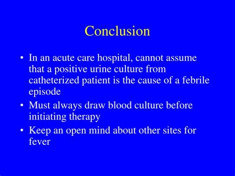 UTI Conclusion