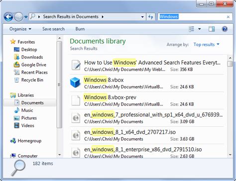 Utilizing Advanced Search Features