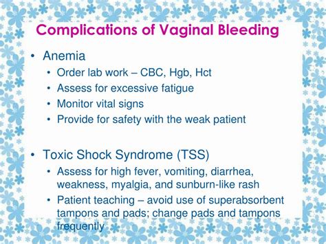vaginal bleeding complications