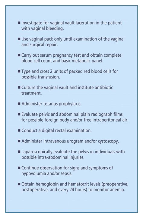 vaginal bleeding prevention