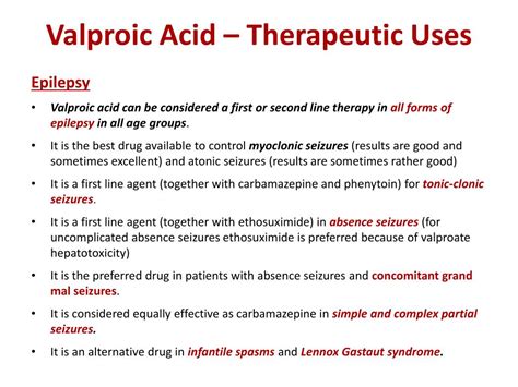 valproic acid uses