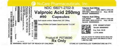 valproic acid warnings