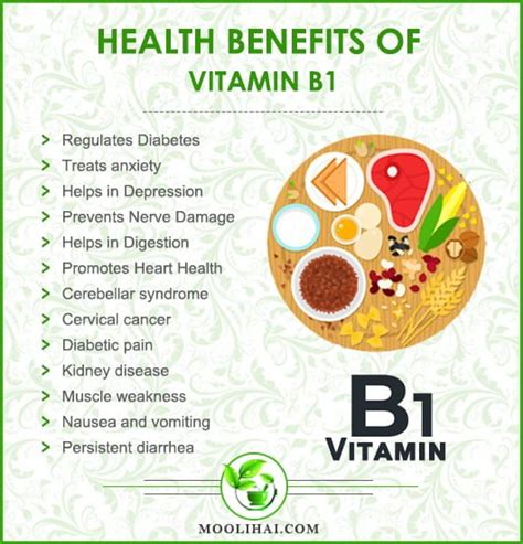 Vitamin B1 benefits for adults