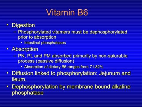 Vitamin B6 and Digestive Health