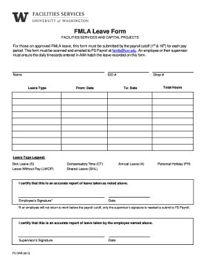 Washington State Fmla